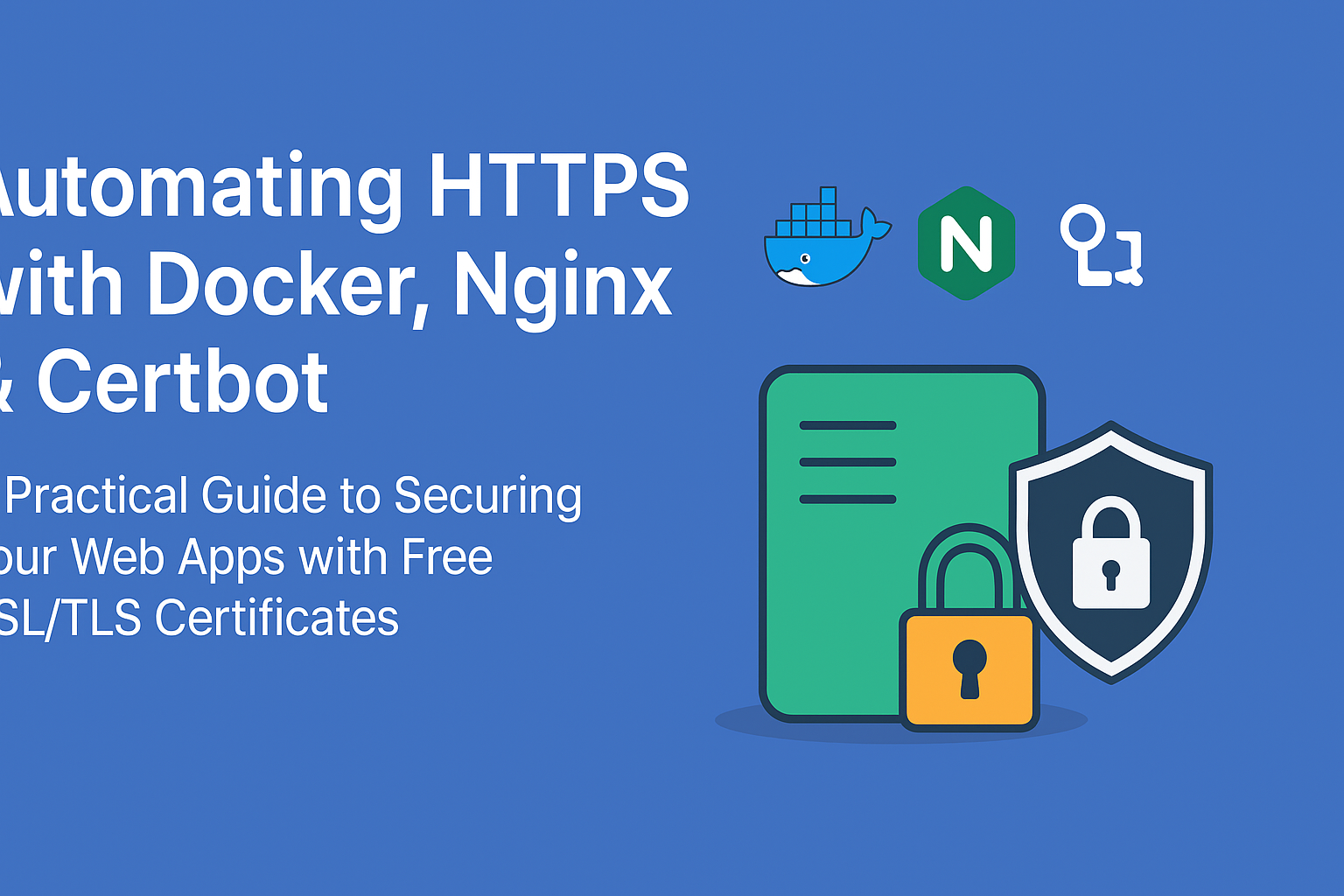 Docker HTTPS automation workflow with Nginx and Certbot